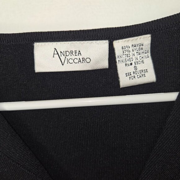 Andrea Viccaro Black Button-up Women's Top - Size Small - Picture 2 of 5